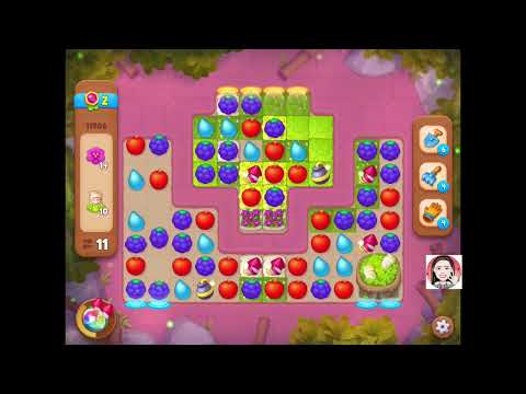 Gardenscapes Level HD 11986. *no boosters *. ✅✅✅✅✅/5.  Easy Level (Passed on 1st attempt)