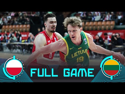 Poland v Lithuania | Full Basketball Game | FIBA EuroBasket 2025 Qualifiers