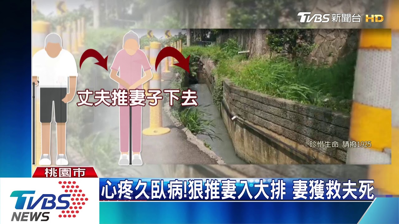心疼久臥病!狠推妻入大排 妻獲救夫死