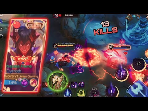 DYRROTH NEW LATE GAME ITEM GUARDIANS HELMET REGEN HACK | DYRROTH BEST BUILD - MLBB