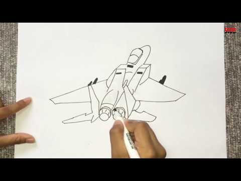 How to Draw a Jet Drawing With This Easy Jet Plane Sketch ...