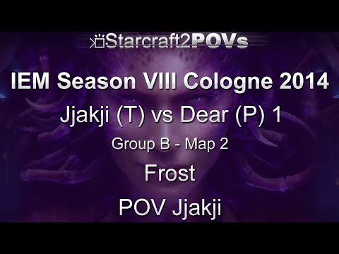 SC2 HotS - IEM VIII Cologne 2014 - Jjakji vs Dear 1 - Group B - Map 2 - Frost - Jjakji