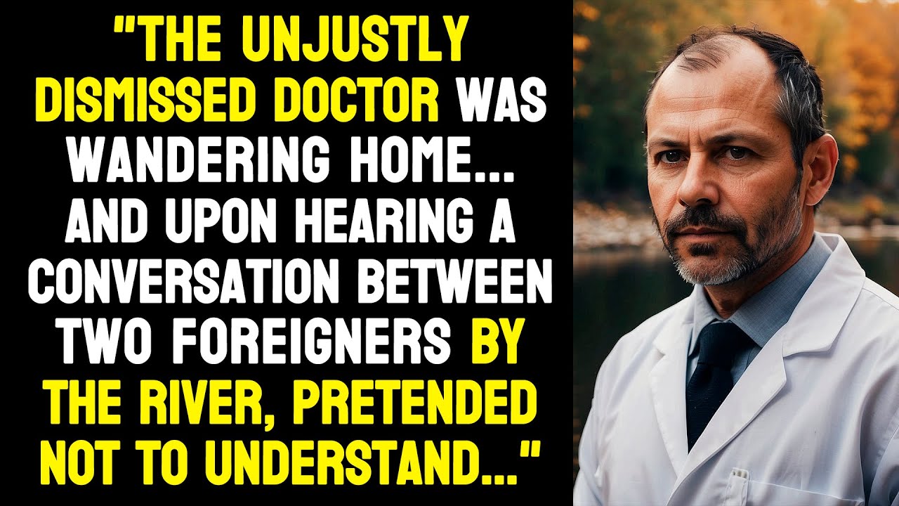 The unjustly dismissed doctor was wandering home. And upon hearing a conversation between...