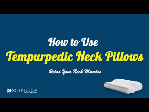 How to Use Tempur-Pedic Neck Pillow | Cozie Pillow