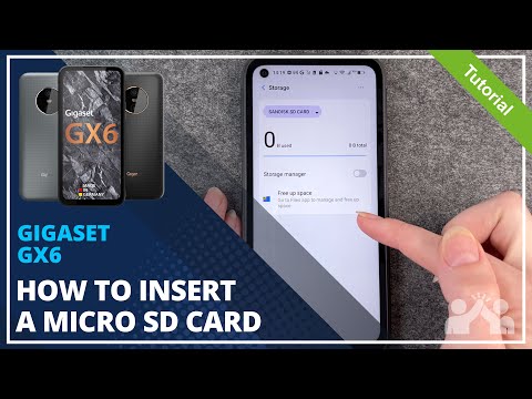Gigaset GX6 - How to insert a Micro SD-Card • 💾 • 📱 • 📈 • Tutorial