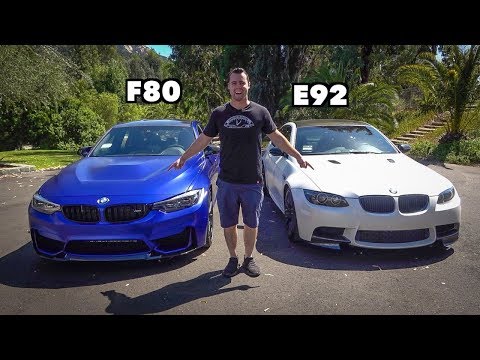 BMW M3 HEAD TO HEAD REVIEW! F80 Vs E92 - Is The V8 Still King? Video