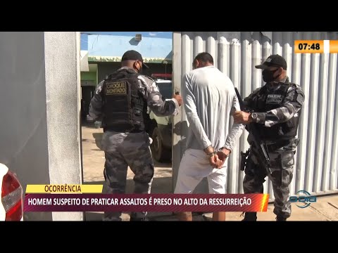 Homem suspeito de praticar assaltos eÌ preso no Alto da Ressurreicão 16 08 2021