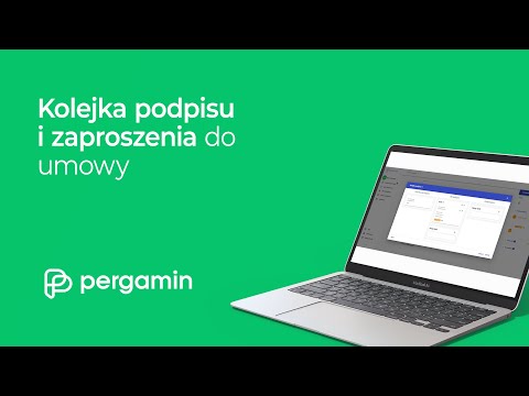 Kolejka podpisu i zaproszenia do umowy | Pergamin