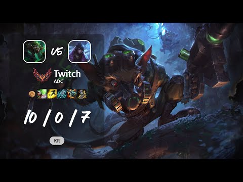 Twitch ADC vs Aphelios - KR GrandMaster Patch 13.9