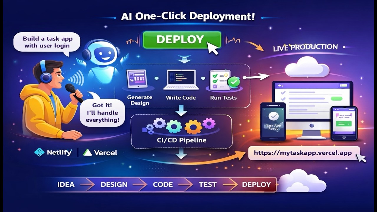 One-Click Deploy with Netlify & Vercel 🚀 Push to GitHub → Live Website in Minutes!
