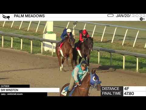 Work of the Day at Palm Meadows: Sir Winston worked 4 Furlongs in 47.80 on January 20th, 2022.