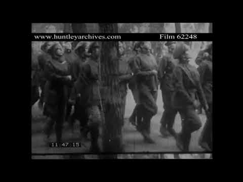 Women's Battalion of Death and Maria Bochkareva 1917.  Archive film 62248