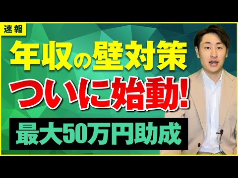 法律学科 【速報版】2023年10月始動！年収の壁・支援強化パッケージの概要を解説