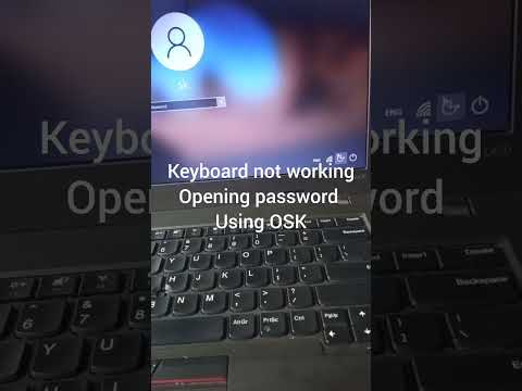 Keyboard not working Opening password Using On Screen Keyboard⌨️ #laptop #acer #asus #dell #hp