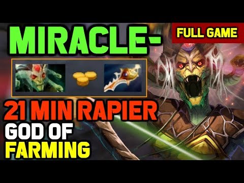 M-GOD, The Farming God - Buys Rapier at 21 min and ENDS GAME at 24