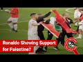 FACT CHECK Viral Video Shows Cristiano Ronaldo Waving Palestine Flag On Football Ground