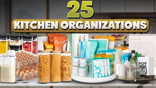 25 Amazon Kitchen Organization & Storage Hacks To Maximize Space in Your Tiny Kitchen!