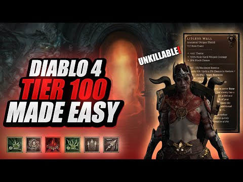 Diablo 4 - Strongest Tier 100 Bone Spear Build To Exist! (Necromancer Made Easy)