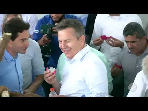 O GOVERNADOR DO ESTADO PARTICIPOU DA INAUGURAÇÃO DO MERCADO DO PRODUTOR DO BAIRRO PARQUE DAS EMAS