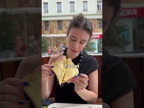 Der geilste Schinken Käse Toast den ich kenne🥵 in einem französischen Cafe in 1010 Wien!