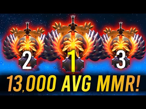 FIRST TIME IN HISTORY OF DOTA! - 13,000 AVG MMR GAME! NEW RECORD!