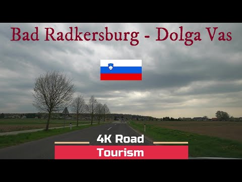 Driving in Austria and Slovenia from Bad Radkersburg to Dolga Vas
