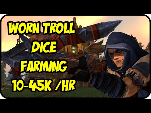 WoW Gold Farming Patch 6.2.4: Pickpocket Gold Making - Worn Troll Dice Farming - WoD Gold Guide