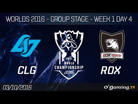 CLG vs ROX - World Championship 2016 - Group Stage Week 1 Day 4