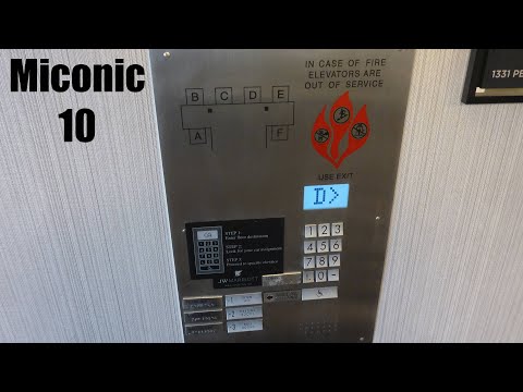 Schindler Miconic 10 Traction Elevators @ The JW Marriott - Washington, DC