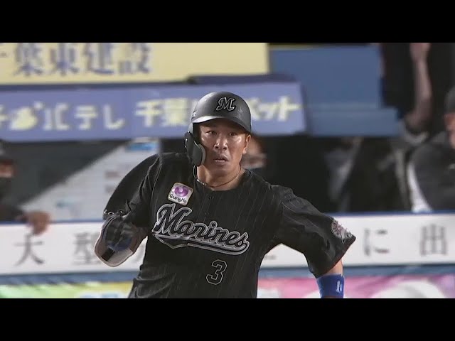 【8回裏】7月以来の打点!! マリーンズ・角中勝也 点差を広げるタイムリーヒット!! 2022年9月8日 千葉ロッテマリーンズ 対 北海道日本ハムファイターズ