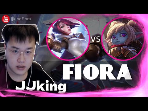 🔴 JJking Fiora vs Poppy (Best Fiora OTP) - JJking Fiora Guide