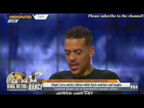Skip and Shannon Undisputed Today 7/31/2017 - Matt Barnes joins about Curry, LeBron & Kyrie