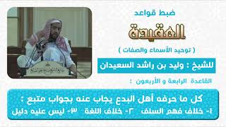 صورة القاعدة الرابعة و الأربعون الرد المتبع على من حرف صفات الله