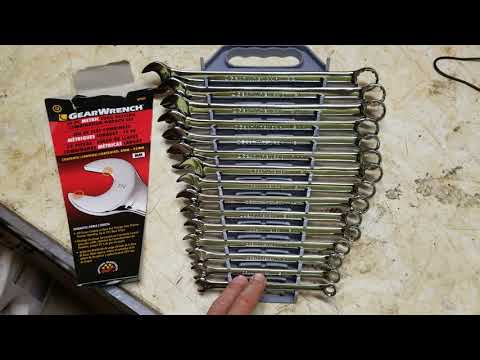 Gearwrench metric long patt. Wrench set