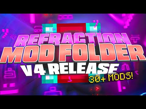 Refraction - MOD FOLDER V4 RELEASE - 30+ of the BEST Mods for Hypixel SkyBlock & Minecraft PvP