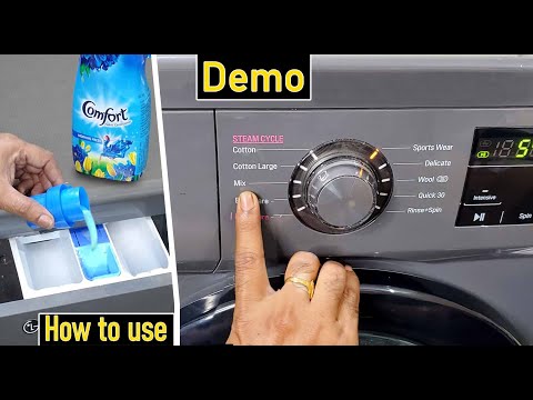 LG Front Load Washing Machine demo | how to use lg front load fully automatic washing machine