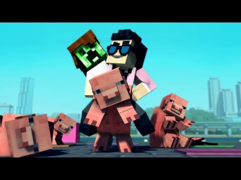 "Minecraft Style" - A Parody of PSY's Gangnam Style (Music Video)