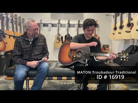 Демонстрация звучания электроакустической гитары Maton Troubadour Traditional