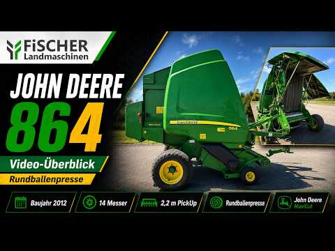 Video Vorschau John Deere 864 Rundballenpresse