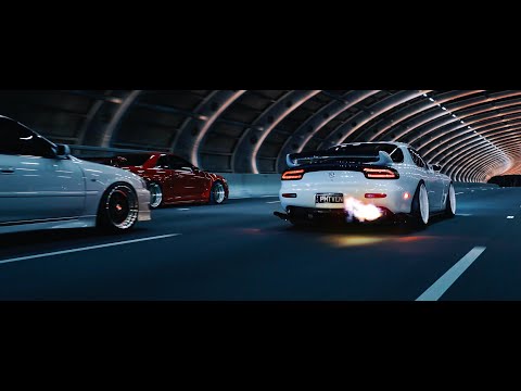 Midnight Run - Part II (R34 GTR's, FD RX7's, S15 and more) | 4K