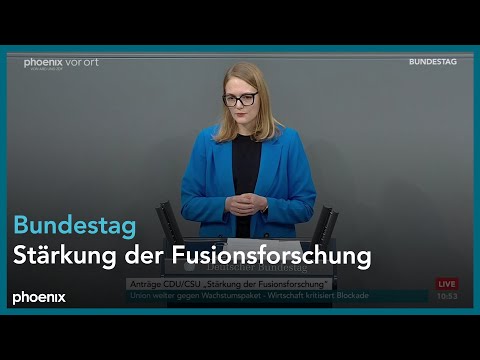 Bundestagsdebatte zur Stärkung der Fusionsforschung am 23.02.24