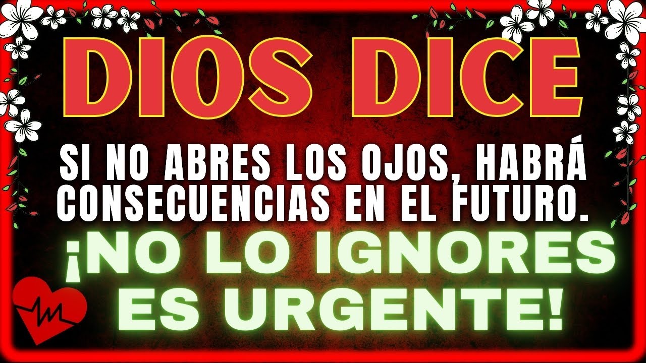 ⚠️ ( Mensaje de Dios URGENTE) ¡No lo ignores, podría tener consecuencias!