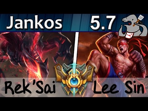 Jankos - Rek'Sai vs Lee Sin - Jungle - Challenger S5 | 124