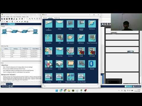 3.4.6 Packet Tracer – Configure VLANs and Trunking – Physical Mode