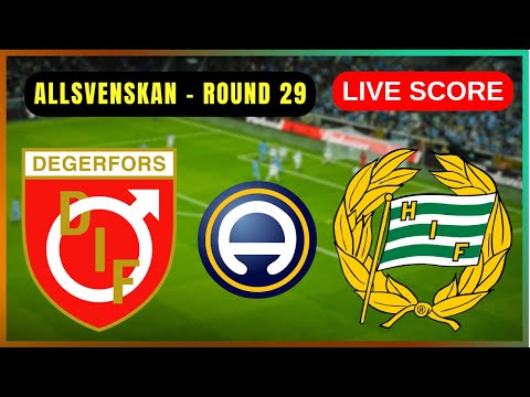🔴 Degerfors IF vs Hammarby IF | LIVE Allsvenskan – Round 29 | Live Score Update