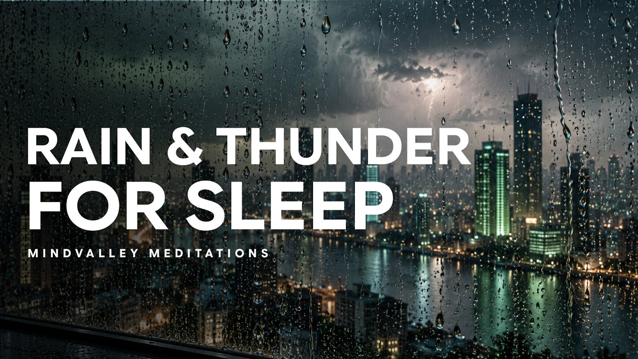 Urban Rain and Thunder Sounds for Deep Calm and Relaxation