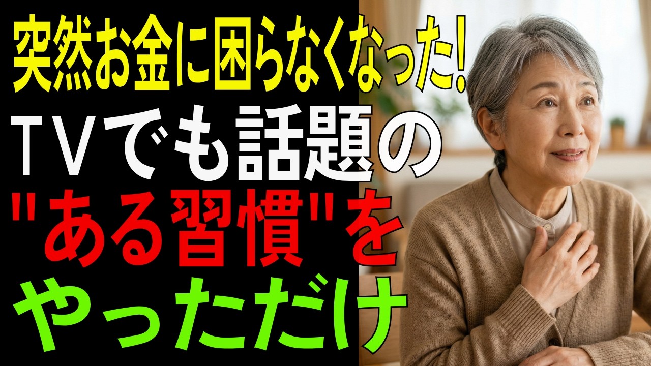 年金だけで暮らす私が焦らなくなった。老後のお金が残る人の習慣【シニア/お金】