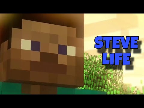 BATTLE IS BOMB - 🎵 Steve life- (Minecraft animation) {music video}