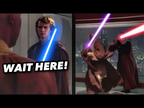 What If Mace Windu Told Anakin To Wait Outside Of Palpatine's Office Instead Of The Council
