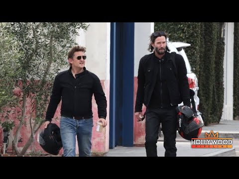 Keanu Reeves and Alex Winter ride MATCHING motorcycles in Malibu